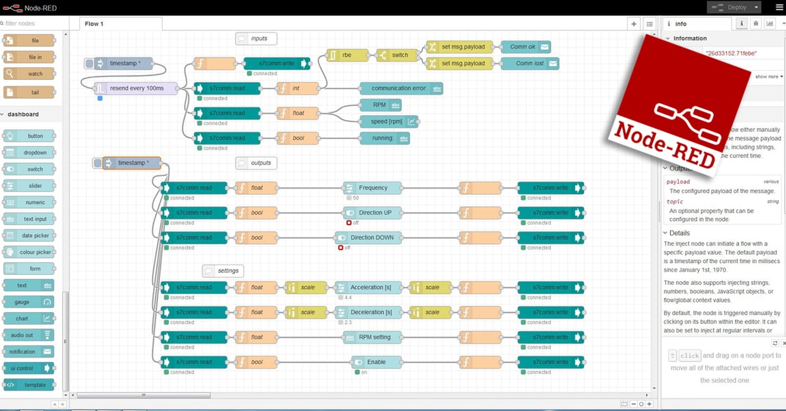 Dévelopement avec Node red